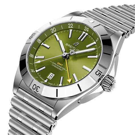 breitling chronomat quadrante verde|breitling chronomat 40 automatic caseback.